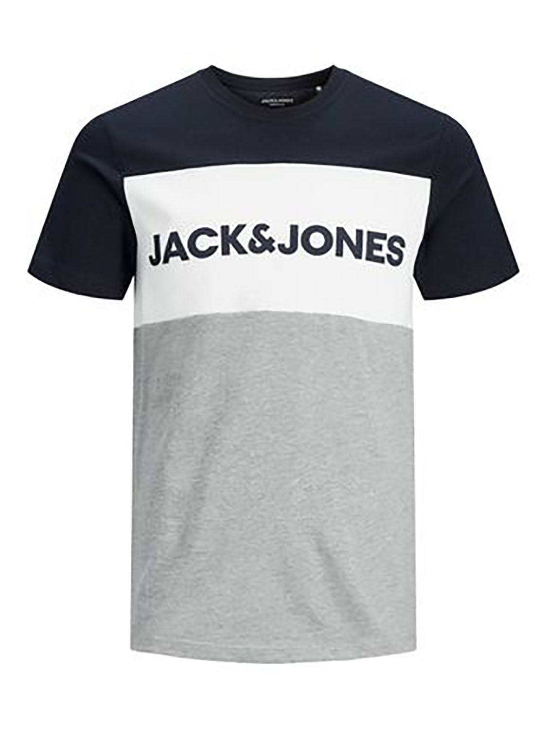 JACK & JONES - Übergröße / PlusSize - Herren T-Shirt -4XL bis 8XL - JJELOGO BLOCKING TEE