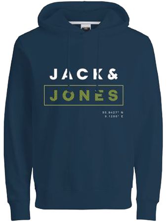 JACK & JONES - Herren  Kapuzen-Sweatshirt  -  Plussize / Übergröße  - JCOBOOSTER